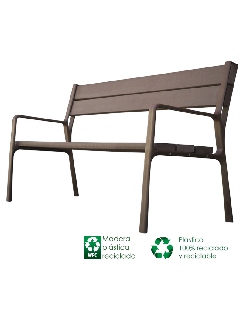 Banco Natur WPC Plástico Reciclado