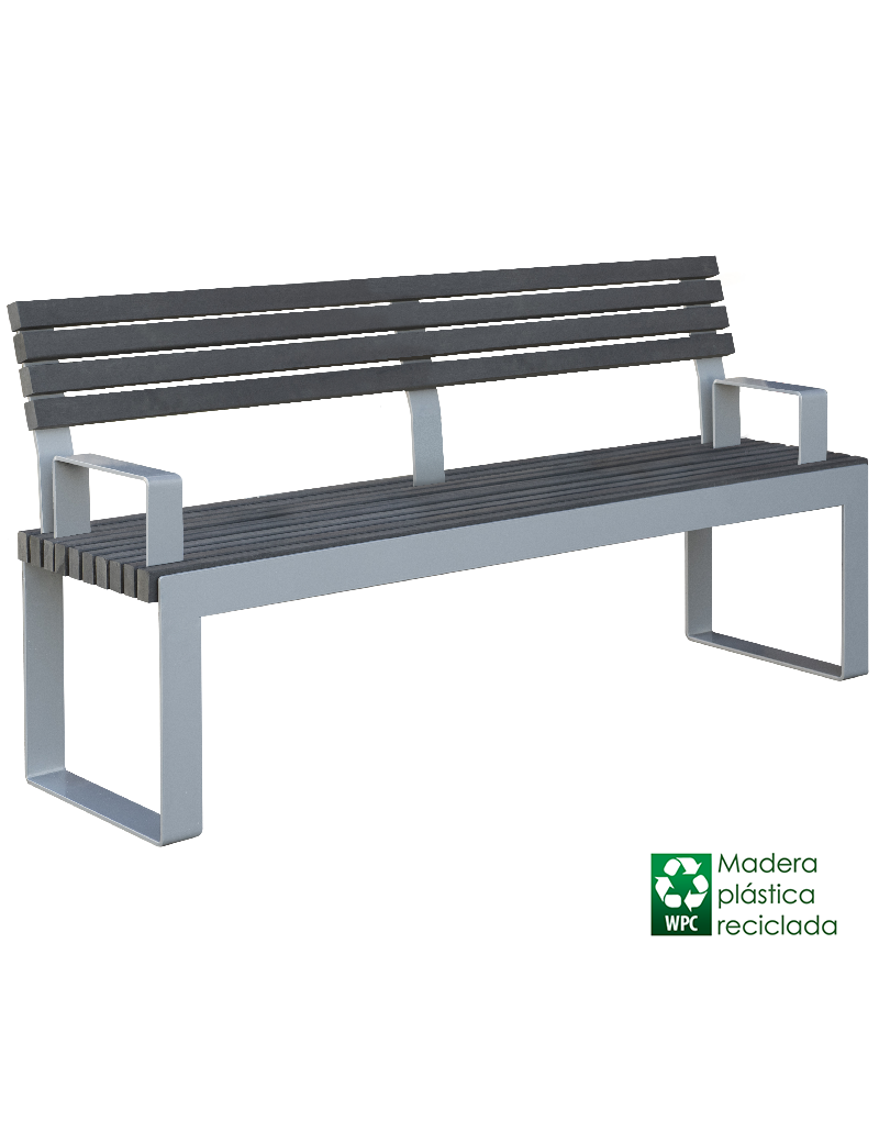 Banco RIO Long Madera Plástica Reciclada